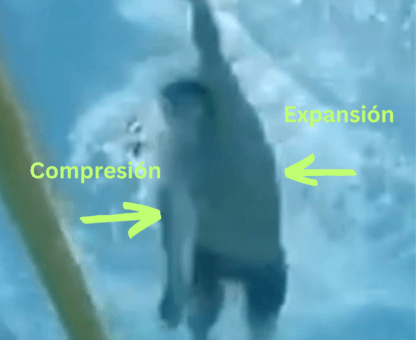 compresion y expansion en la natacion